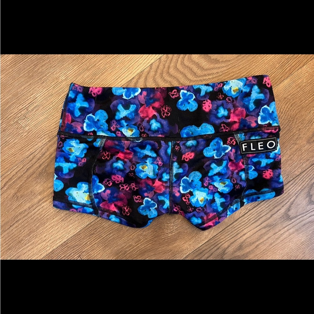 Fleo Blue and Pink Floral Shorts